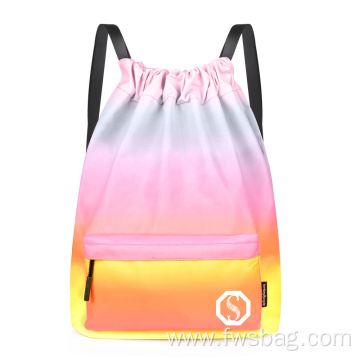 Drawstring Backpack Sack Pack Water Resistant Gym bag